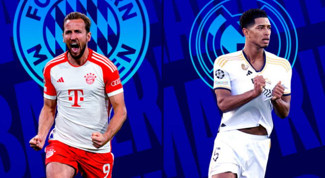 Bayern Múnich y Real Madrid buscan el cupo a la gran final de la Champions League 2024.