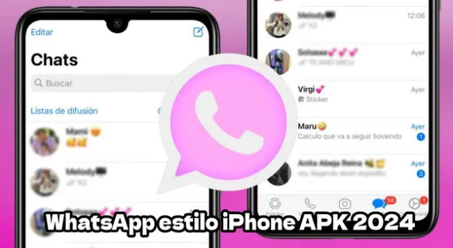 Descarga GRATIS WhatsApp estilo iPhone APK para tu smartphone Android, abril 2024.