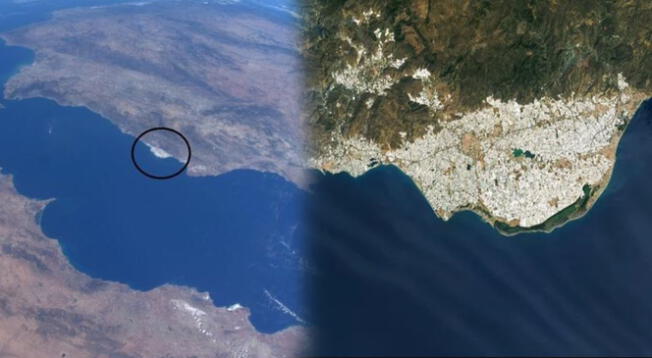 Esta estructura hecha por el hombre fue vista a simple desde la Estación Espacial Internacional (ISS).