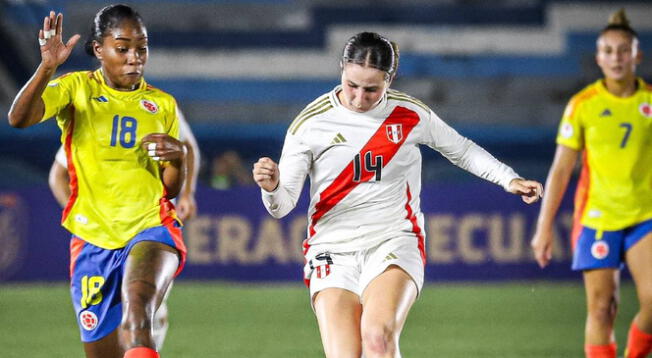 Derrota de Perú en el hexagonal contra Colombia por el Sudamericano Femenino Sub-20