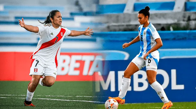 Perú y Argentina juegan en el Estadio Modelo Alberto Spencer.