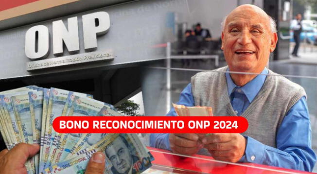 El Bono Reconocimiento ONP 2024 podría comenzar en los próximos días.