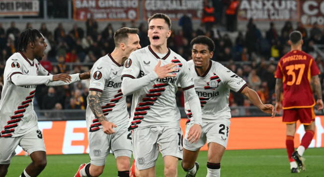 Bayern Leverkusen venció 2-0 a la Roma por la Europa League