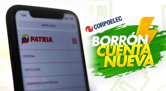 corpoelec plan borron y cuenta nueva