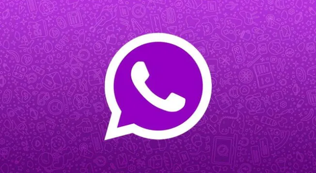 WhatsApp en Modo Morado para Android.