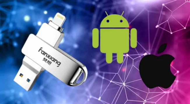 La memoria USB de 128 GB con doble entrada