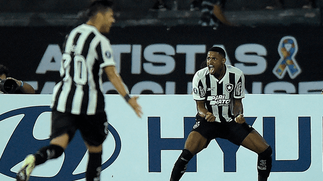 Botafogo consiguió un importante triunfo ante LDU en Brasil.