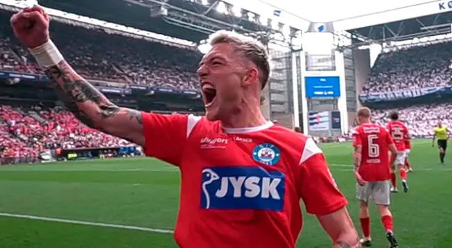 Oliver Sonne y su magnífica jugada para anotar en la final de la Copa de Dinamarca