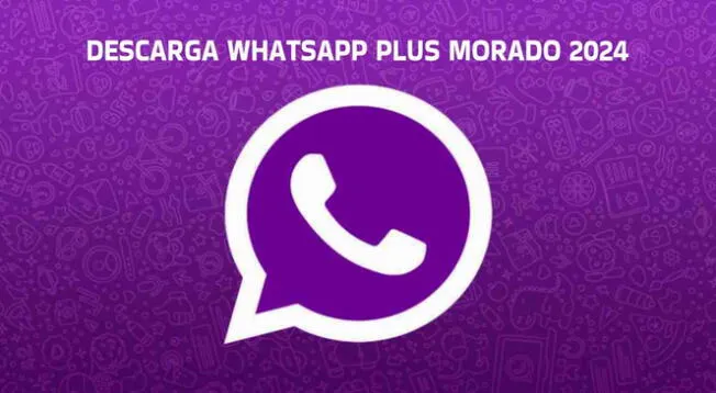 Descarga WhatsApp Plus Morado en tu celular y disfruta las funciones.