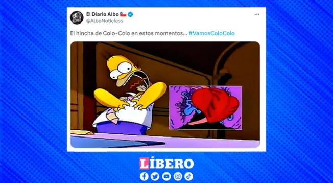 Los simpatizantes de Colo Colo no aguantaron las emociones durante el electrizante partido.