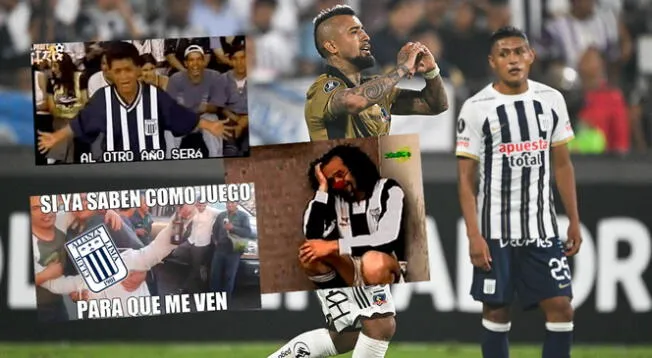 Arturo Vidal celebrando su diana en el estadio Alejandro Villanueva.