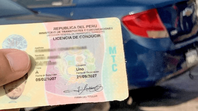 La licencia de conducir es obligatoria. Foto: Andina