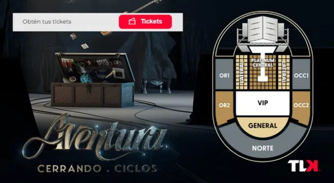 Todo sobre las entradas al concierto de Aventura en Perú 2024.