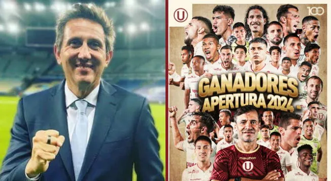 El periodista argentino felicitó a Universitario por hacerse con el Apertura.