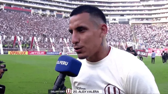 Alex Valera fue uno de los goleadores de Universitario en el Apertura. Foto: captura Gol Perú