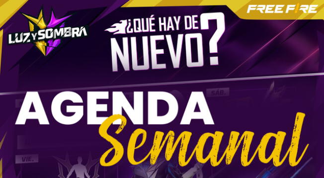 Reclama todos los premios de la nueva agenda semanal de Free Fire hasta el 3 DE JUNIO.