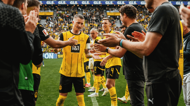 Marco Reus ganó cinco títulos con el Borussia Dortmund. Foto: BVB