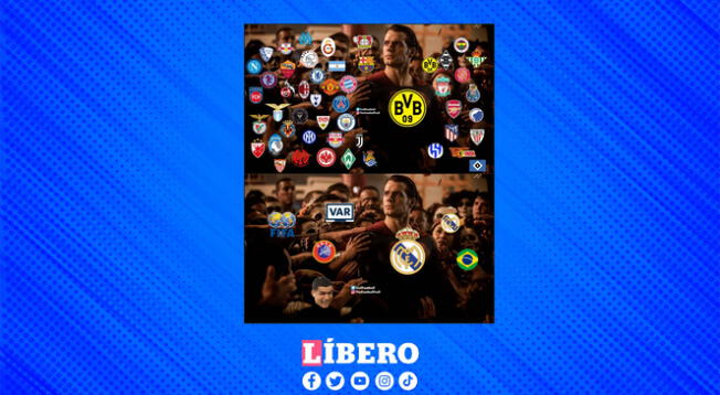Meme muestra quienes apoyaron a Real Madrid y a Borussia Dortmund en la final 2024. Meme muestra quienes apoyaron a Real Madrid y a Borussia Dortmund en la final 2024.