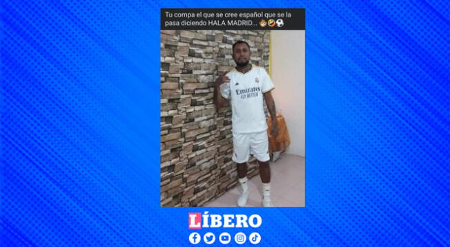 Meme de hincha del Real Madrid se viraliza en redes sociales en la final de la Champions League. Meme de hincha del Real Madrid se viraliza en redes sociales en la final de la Champions League.
