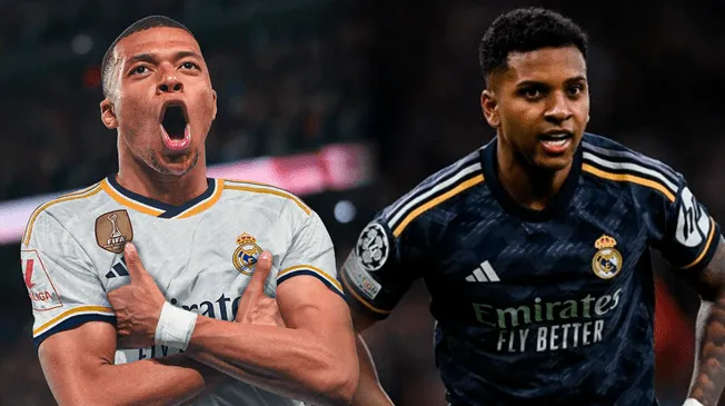 Mbappé y Rodrygo compartirían plantel a partir de agosto de este año. Foto: Composición Líbero/Fabrizio Romano/AFP