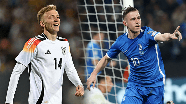 El único partido entre ambos terminó 4-2 a favor de Alemania. Foto: Composición Líbero/DFB-Team/Ethniki Omada