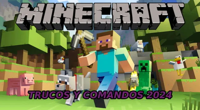 Trucos y comandos para usar en Minecraft lista actualizada en el 2024.