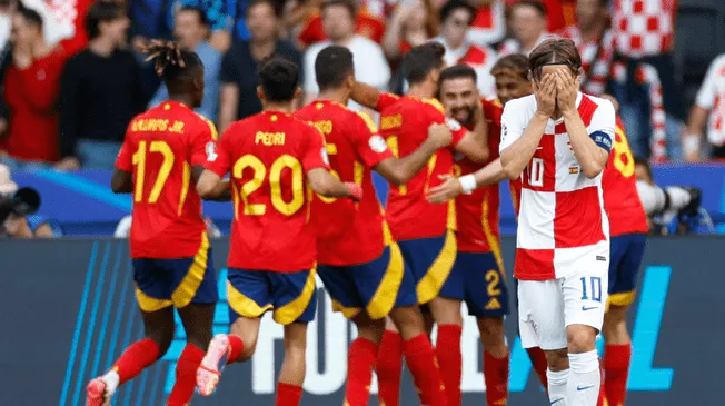 España venció a Croacia en Berlín. Foto: AFP