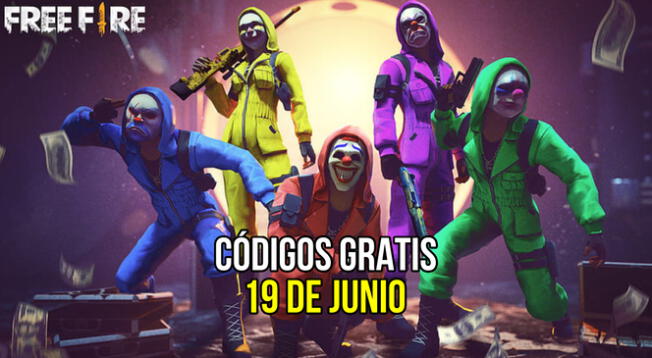 Códigos gratis para canjear en Free Fire HOY, miércoles 19 de junio.