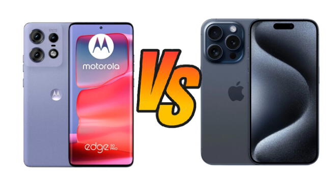 Características y diferencias entre el Motorola Edge 50 PRO vs. iPhone 15 PRO