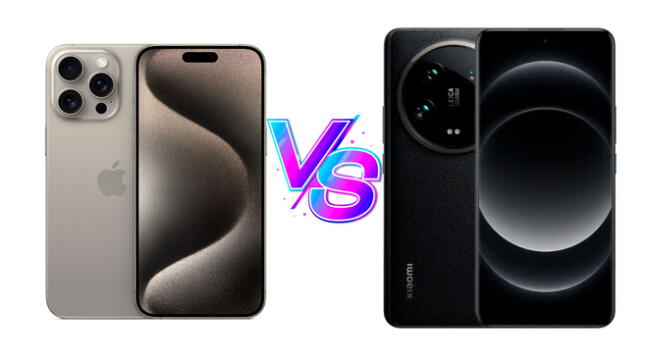 Comparación, características y diferencias entre el iPhone 15 Pro Max y Xiaomi 14 Ultra.
