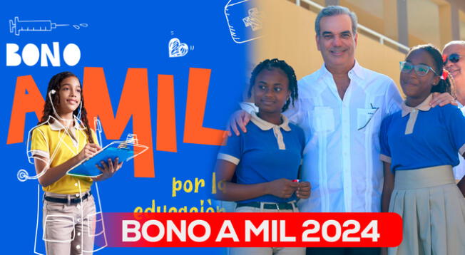El Ministerio de Educación de la República Dominicana (MINERD) pagará el Bono a Mil por la Educación en este 2024.