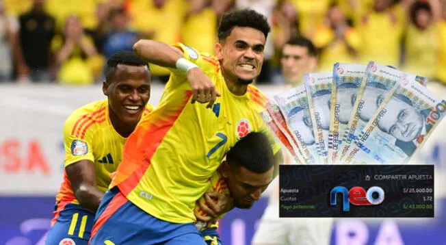 Hincha ganó miles de soles gracias a la victoria de Colombia en la Copa América 2024.