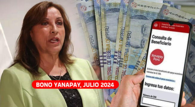 El Bono Yanapay 2024 no ha sido anunciado por el gobierno de Dina Boluarte.