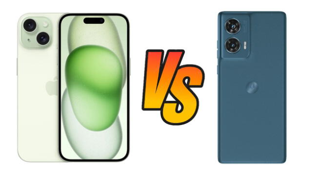 Conoce las características, diferencias y similitudes entre el Motorola Edge 50 Fusion y iPhone 15