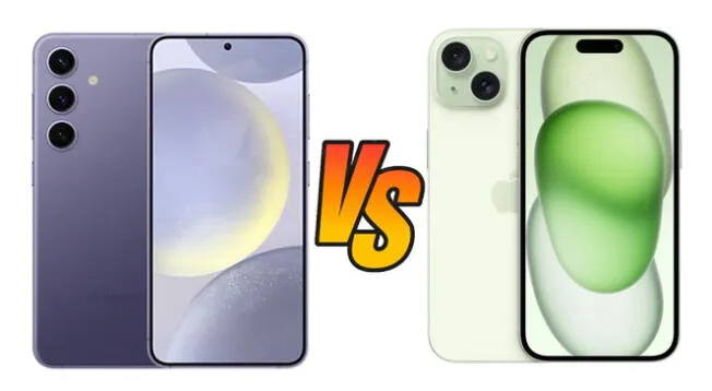 Conoce las caracteristicas, diferencias y similitudes entre el Galaxy S24 y el iPhone 15 de Apple. ¿Cuál vale la pena?