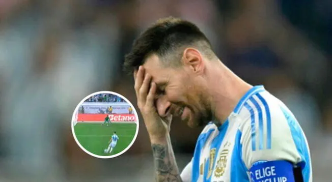 Lionel Messi confesó haber terminado con "bronca" el partido.