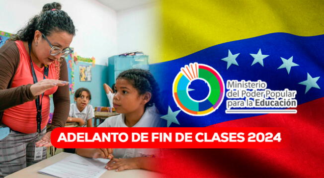 El Ministerio de Educación modificó el fin de clases 2024 en Venezuela debido a las elecciones.