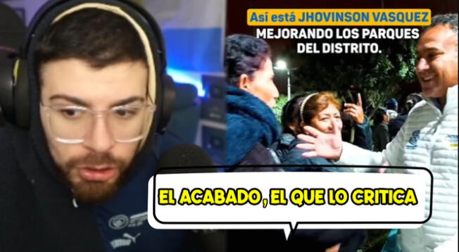 Streamer La Cobra reacciona al video del alcalde de Ventanilla en transmisión de Twitch.