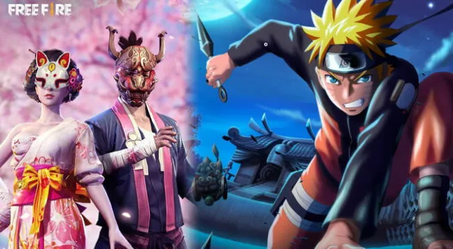 Free Fire tendrá skins de Naruto en la próxima actualización.