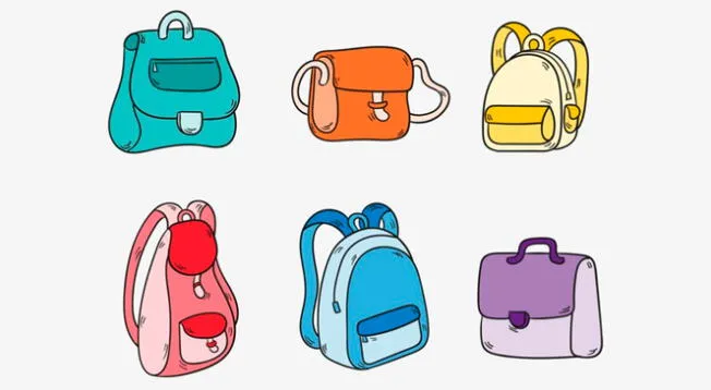 La mochila que prefieras de la ilustración te develará más detalles de tu personalidad.