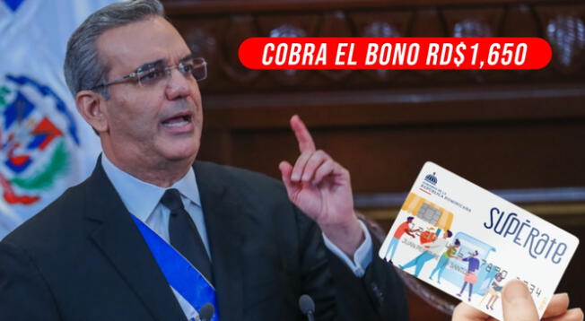 El Bono RD$1,650, popularmente Bono Aliméntate, se pagará el 15 de julio.