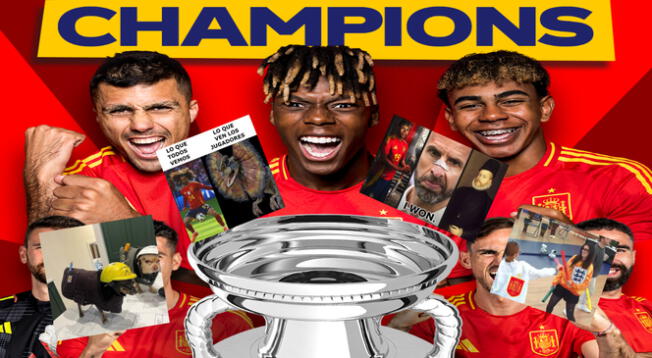 España se impuso 2-1 a Inglaterra en la Eurocopa 2024 y se alzaron como los nuevos campeones de Europa y los memes no se hicieron esperar.