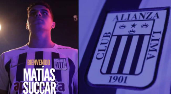 Alianza Lima anunció a Matías Succar como delantero.