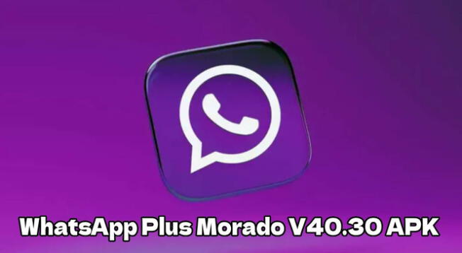 Descargar WhatsApp Plus Morado V40.30 APK GRATIS para smartphones Android.