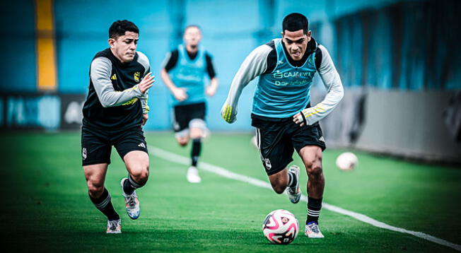 Sporting Cristal entrenó en el Estadio Alberto Gallardo.