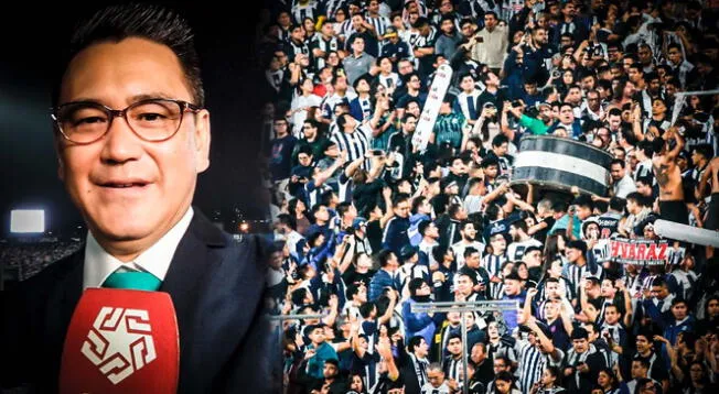 Narrador Daniel Kanashiro recibió los reclamos de los hinchas de Alianza Lima.