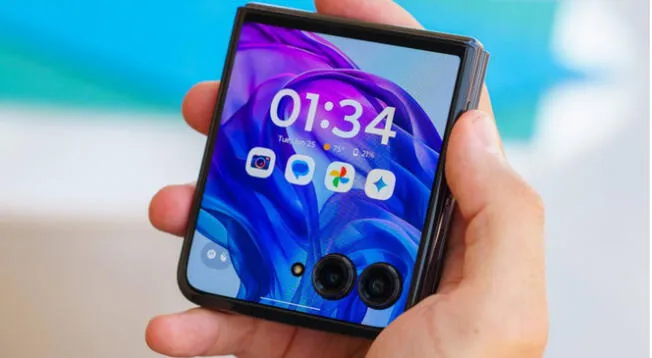 Así es el nuevo celular Motorola plegable con cámara de 50 MP.