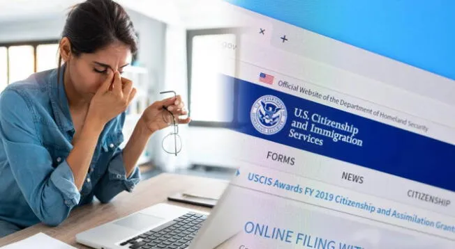 USCIS advierte posibles dificultades técnicas con uno o más trámites en su web.