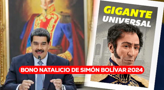 Accede a más información sobre el Bono Natalicio de Simón Bolívar 2024 que llegaría a Venezuela en los próximos días.