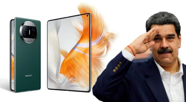 Huawei Mate X3, es el costoso celular plegable chino que utiliza Nicolás Maduro, presidente de Venezuela.